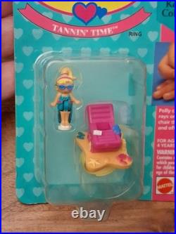 Polly Pocket Rings Keepsake Jewel Collection NOC NRFP Vintage 1990s Lot Of 6