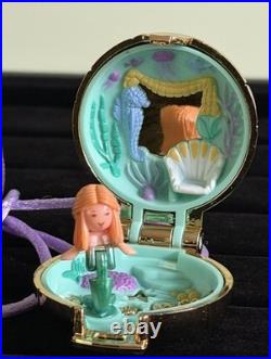 Polly Pocket SEASHINE MERMAID LOCKET Necklace 1993 Vintage Bluebird
