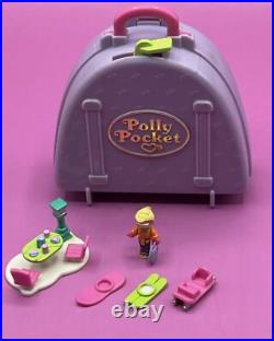 Polly Pocket SNOW MOUNTAIN Vintage 1996 Bluebird EUC All Original 100% COMPLETE