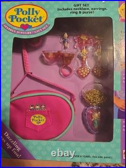 Polly Pocket SPARKLE JEWELRY Gift Set 1994 Vintage Bluebird New In Box