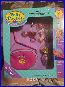 Polly Pocket SPARKLE JEWELRY Gift Set 1994 Vintage Bluebird New In Box