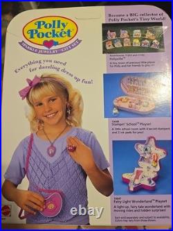 Polly Pocket SPARKLE JEWELRY Gift Set 1994 Vintage Bluebird New In Box