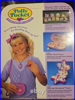 Polly Pocket SPARKLE JEWELRY Gift Set 1994 Vintage Bluebird New In Box
