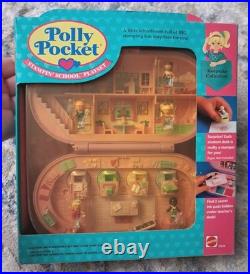 Polly Pocket STAMPIN' SCHOOL Playset 1993 Keepsake Collection Bluebird Toys NIP