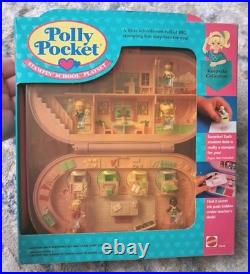 Polly Pocket STAMPIN' SCHOOL Playset 1993 Keepsake Collection Bluebird Toys NIP