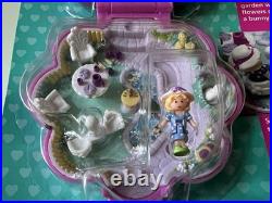 Polly Pocket SURPRISE GARDEN Compact Free Float Figure Vintage Bluebird NEW NIP