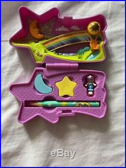 Polly Pocket Shooting Star Eraser Case 1995 Bluebird Toys Vintage Complete