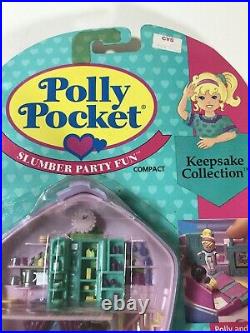 Polly Pocket Slumber Party Fun 1994 Polly Pocket Sealed NEW NRFB Mattel Vintage