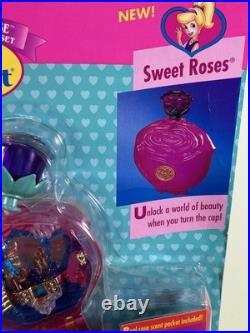 Polly Pocket Sparkle Surprise SWEET ROSES Playset 1996 Vintage Bluebird NEW