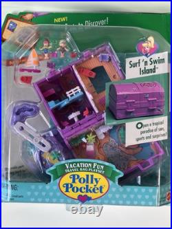 Polly Pocket Surf'n Swim Island Playlet 1996 Vintage Bluebird NIP NEW SEALED