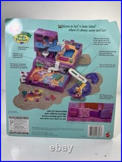 Polly Pocket Surf n' Swim Vacation Fun Island Treasure Chest Bluebird 1996 RARE