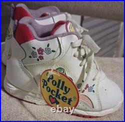 Polly Pocket Toddler Sneakers Shoes Size 8.5 New With Tags Mattel RARE Vintage