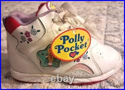 Polly Pocket Toddler Sneakers Shoes Size 8.5 New With Tags Mattel RARE Vintage