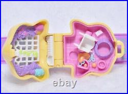 Polly Pocket VTG 1995 Polly Loves Kitty Jewelry Watch Cat Bluebird COMPLETE