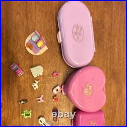 Polly Pocket Vintage 1990s Compact Playset Lot Compacts Mini Figures Accessories