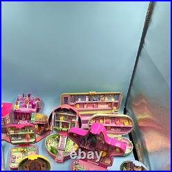 Polly Pocket Vintage 1990s Compact Playset Lot with Dolls Figures Accessories