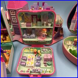 Polly Pocket Vintage 1990s Compact Playset Lot with Dolls Figures Accessories