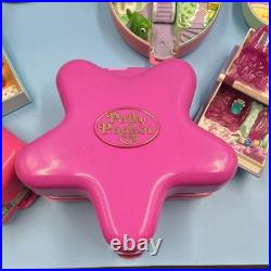 Polly Pocket Vintage 1990s Compact Playset Lot with Dolls Figures Accessories