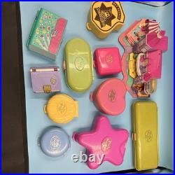 Polly Pocket Vintage 1990s Compact Playset Lot with Dolls Figures Accessories
