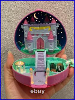 Polly Pocket Vintage 1992 Starlight Castle LIGHTS UP 100% COMPLETE WITH SWAN