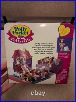 Polly Pocket Vintage 1993 Light Up WEDDING CHAPEL Church Playset NIP! RARE HTF