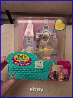 Polly Pocket Vintage 1993 Light Up WEDDING CHAPEL Church Playset NIP! RARE HTF