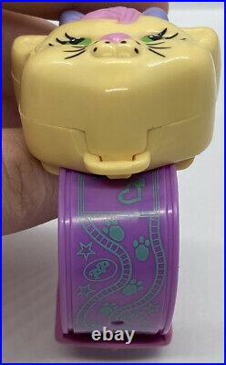 Polly Pocket Vintage 1995 Polly Loves Kitty Bracelet Jewelry Compact