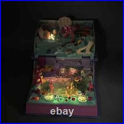 Polly Pocket Vintage 1995 Sparkling Mermaid Adventure COMPLETE LIGHTS WORK