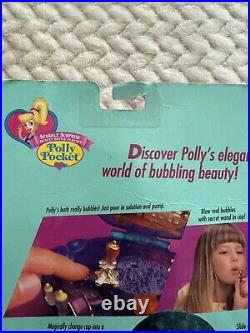 Polly Pocket Vintage 1996 Bubbly Bath Playset Sealed NOC RARE Mattel/Bluebird