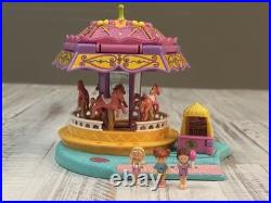 Polly Pocket Vintage 1996 Pollys Magical Carousel Complete Bluebird Toys