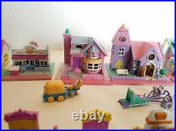 Polly Pocket Vintage 90s Bluebird Huge Lot 6 Houses 3 Boxes Figures and more
