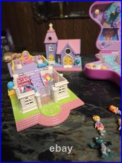 Polly Pocket Vintage Big Lot Of Figures And Some Buildings As Is