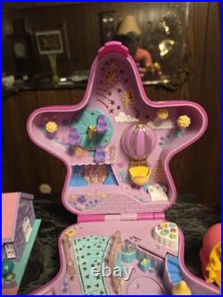 Polly Pocket Vintage Big Lot Of Figures And Some Buildings As Is