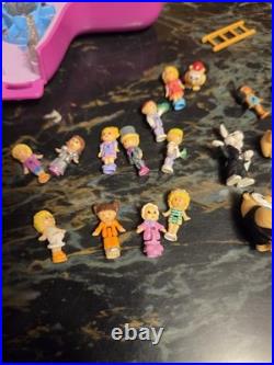 Polly Pocket Vintage Big Lot Of Figures And Some Buildings As Is