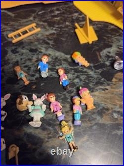 Polly Pocket Vintage Big Lot Of Figures And Some Buildings As Is