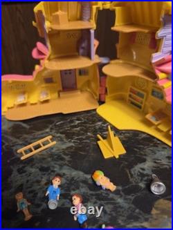 Polly Pocket Vintage Big Lot Of Figures And Some Buildings As Is
