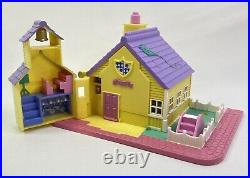 Polly Pocket Vintage Bluebird 1993 Light Up Schoolhouse School Works Complete