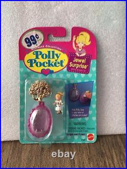 Polly Pocket Vintage Bluebird 1995 Jewel Surprise Locket Oval Pendant Necklace