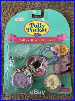 Polly Pocket Vintage Bluebird Carnival Queen Bracelet & Bridal Locket Variations