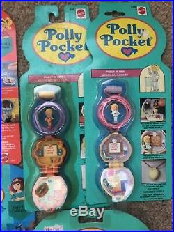 Polly Pocket Vintage Bluebird Lockets Set Of 20 Tea Theatre Mermaid Factory Flaw