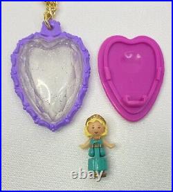 Polly Pocket Vintage Bluebird Toys 1993 Rose Dream Locket Heart Pendant Necklace