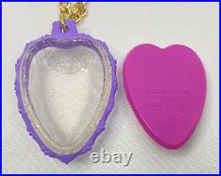 Polly Pocket Vintage Bluebird Toys 1993 Rose Dream Locket Heart Pendant Necklace