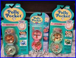 Polly Pocket Vintage Ice Kingdom Princess Lot Undersea, Jeweled Palace, Woodland