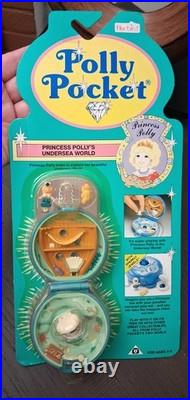 Polly Pocket Vintage Ice Kingdom Princess Lot Undersea, Jeweled Palace, Woodland