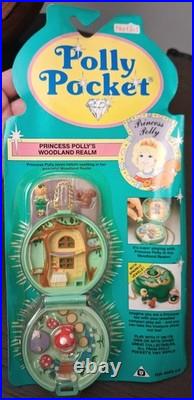 Polly Pocket Vintage Ice Kingdom Princess Lot Undersea, Jeweled Palace, Woodland