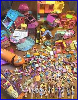 Polly Pocket Vintage Lot Figures, Accessories, Houses, Vehicles, + More