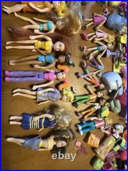 Polly Pocket Vintage Lot Figures, Accessories, Houses, Vehicles, + More