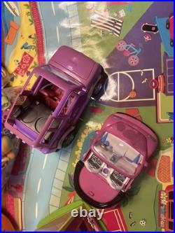 Polly Pocket Vintage Lot Figures, Accessories, Houses, Vehicles, + More