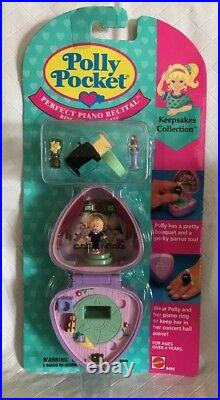 Polly Pocket Vintage Perfect Piano Recital Ring & Case MOC NEW & SEALED 1991