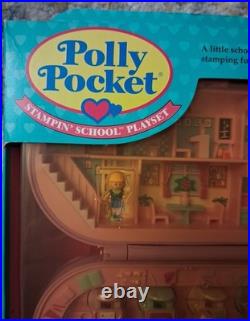 Polly Pocket Vintage Stampin' School Playset 1993 MIB? RARE